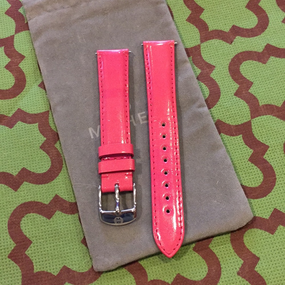 New authentic Michele watch strap 16mm leather - Picture 1 of 2